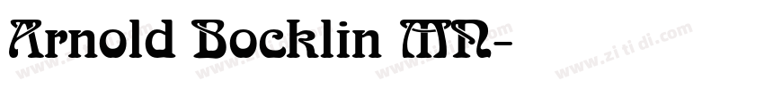 Arnold Bocklin MN字体转换